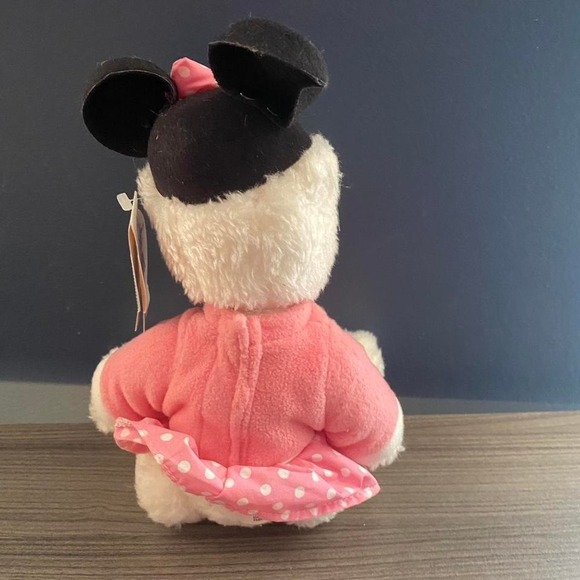 Disneyland Minnie Mouse Bear Plush – Pink Sweater & Polka Dot  Collectible Teddy - Picture 3 of 5